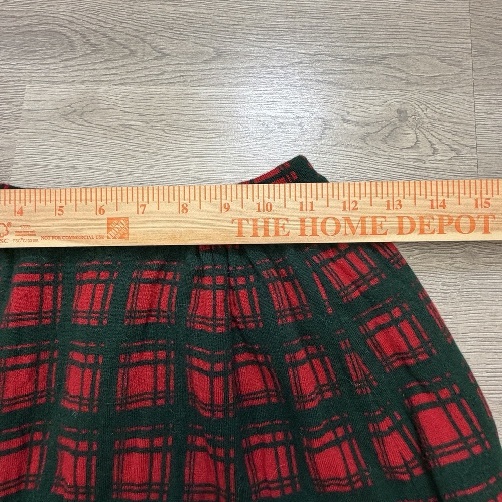 Vintage Marchesa di Gresy Wool Tartan Skirt Womens 8 Red Green Plaid Italy - Picture 8 of 8